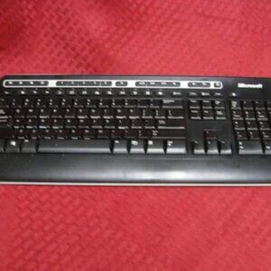 Microsoft Wireless Keyboard 1000 Model 1356 Without USB Receiver As IS